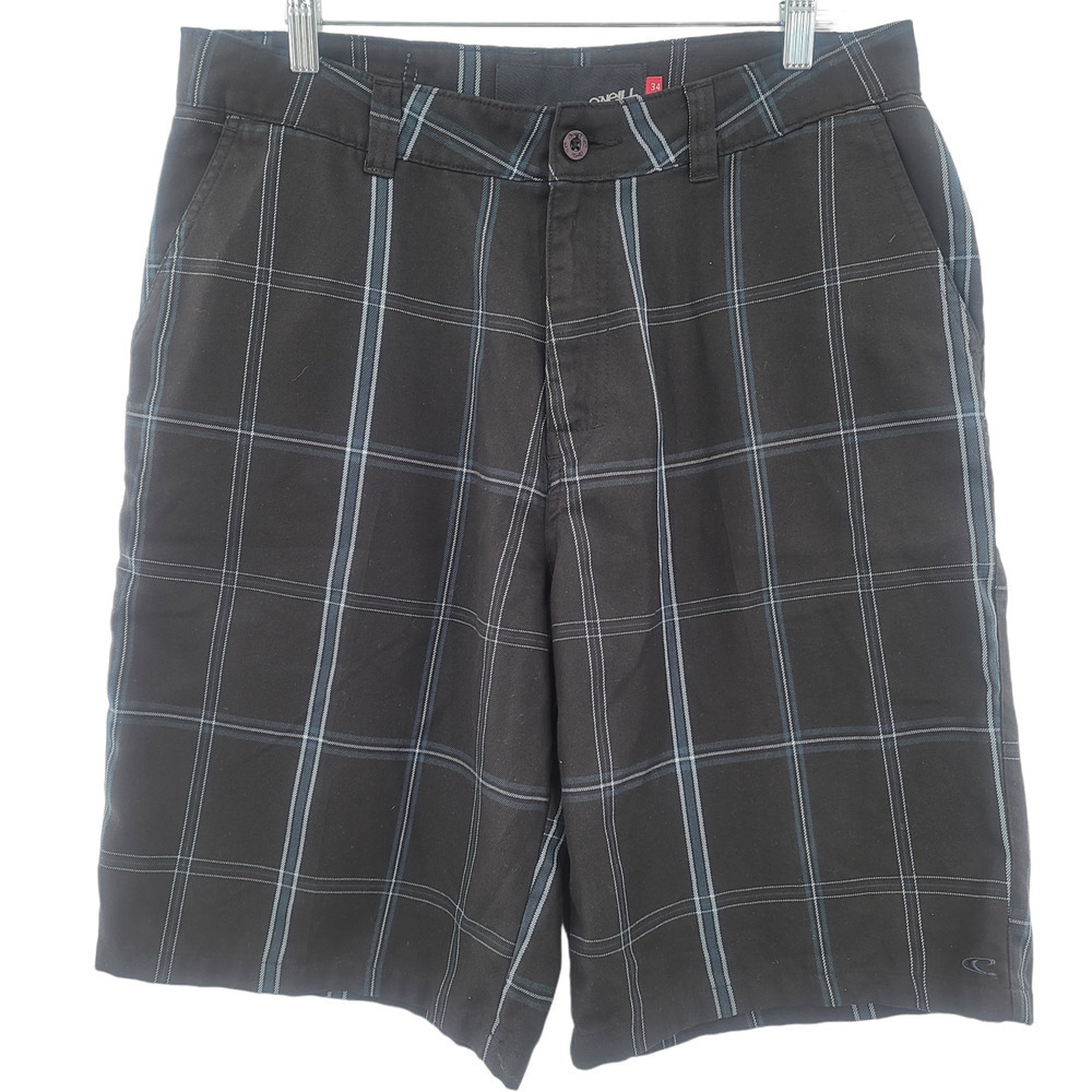 O'NEILL Men's Casual Shorts Size 34 Plaid windowpane